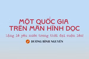 Một quốc gia trên màn hình dọc