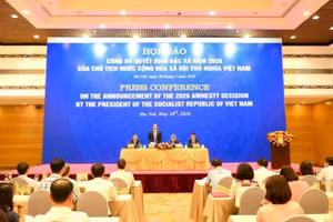 Họp báo công bố Quyết định đặc xá năm 2026 của Chủ tịch nước. (Ảnh: BỘ CÔNG AN)