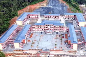 Toàn cảnh Trường phổ thông nội trú tiểu học và trung học cơ sở Thanh Thủy.