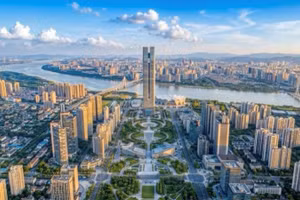 Phối cảnh Trục đại lộ cảnh quan sông Hồng sau khi hoàn thành xây dựng. (Ảnh: Nhà đầu tư thực hiện dự án Trục đại lộ cảnh quan sông Hồng tại Hà Nội cung cấp)