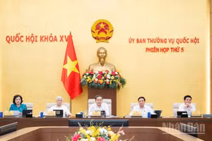 Chủ tịch Quốc hội Trần Thanh Mẫn phát biểu tại phiên họp thứ 5 Ủy ban Thường vụ Quốc hội. (Ảnh: ĐĂNG ANH)