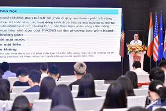 Các chuyên gia trình bày tham luận tại hội thảo.