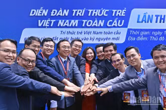 Các đại biểu dự Diễn đàn Trí thức trẻ Việt Nam toàn cầu lần thứ 6, năm 2025.