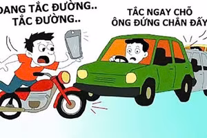 Góc biếm họa: Đừng để thói quen biến thành hiểm họa