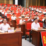 Các đại biểu tại điểm cầu chính tỉnh Bắc Ninh.