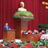 Tổng Bí thư, Chủ tịch nước Tô Lâm phát biểu khai mạc Hội nghị Trung ương 3. (Ảnh Đăng Khoa)