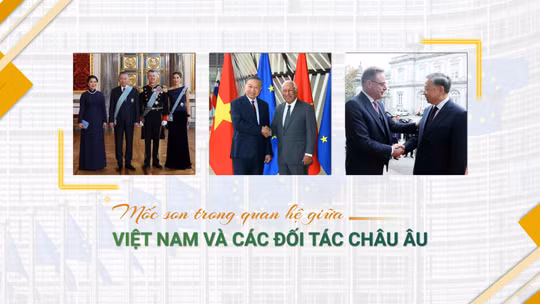 Mốc son trong quan hệ giữa Việt Nam và các đối tác châu Âu