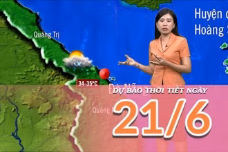 [Video] Dự báo thời tiết ngày 21/6/2025: Mưa lớn ở vùng núi và trung du Bắc Bộ