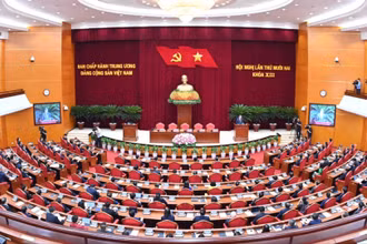 Sau Hội nghị lần thứ 12 khóa XIII, Bộ Chính trị, Ban Bí thư đã ban hành các kết luận, chỉ đạo tích cực vận hành mô hình chính quyền địa phương 2 cấp. (Ảnh: ĐĂNG KHOA)