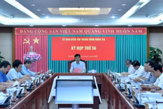 Tại Kỳ họp thứ 56, Ủy ban Kiểm tra Trung ương đã đề nghị cấp có thẩm quyền xem xét, thi hành kỷ luật các đảng viên vi phạm. (Ảnh: ĐĂNG KHOA)