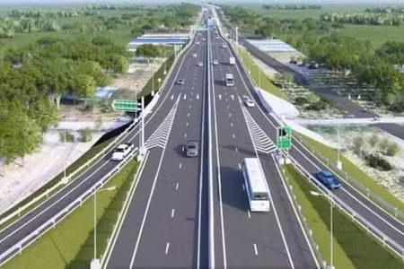 Phối cảnh dự án đường Vành đai 4 Thành phố Hồ Chí Minh đoạn qua Bình Dương. (Ảnh: VÕ LÊ)