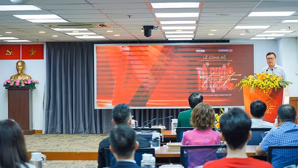 Đồng chí Lê Quốc Minh phát biểu tại chương trình công bố chương trình nghệ thuật chính luận "Tổ quốc trong tim". (Ảnh: THẾ ANH)