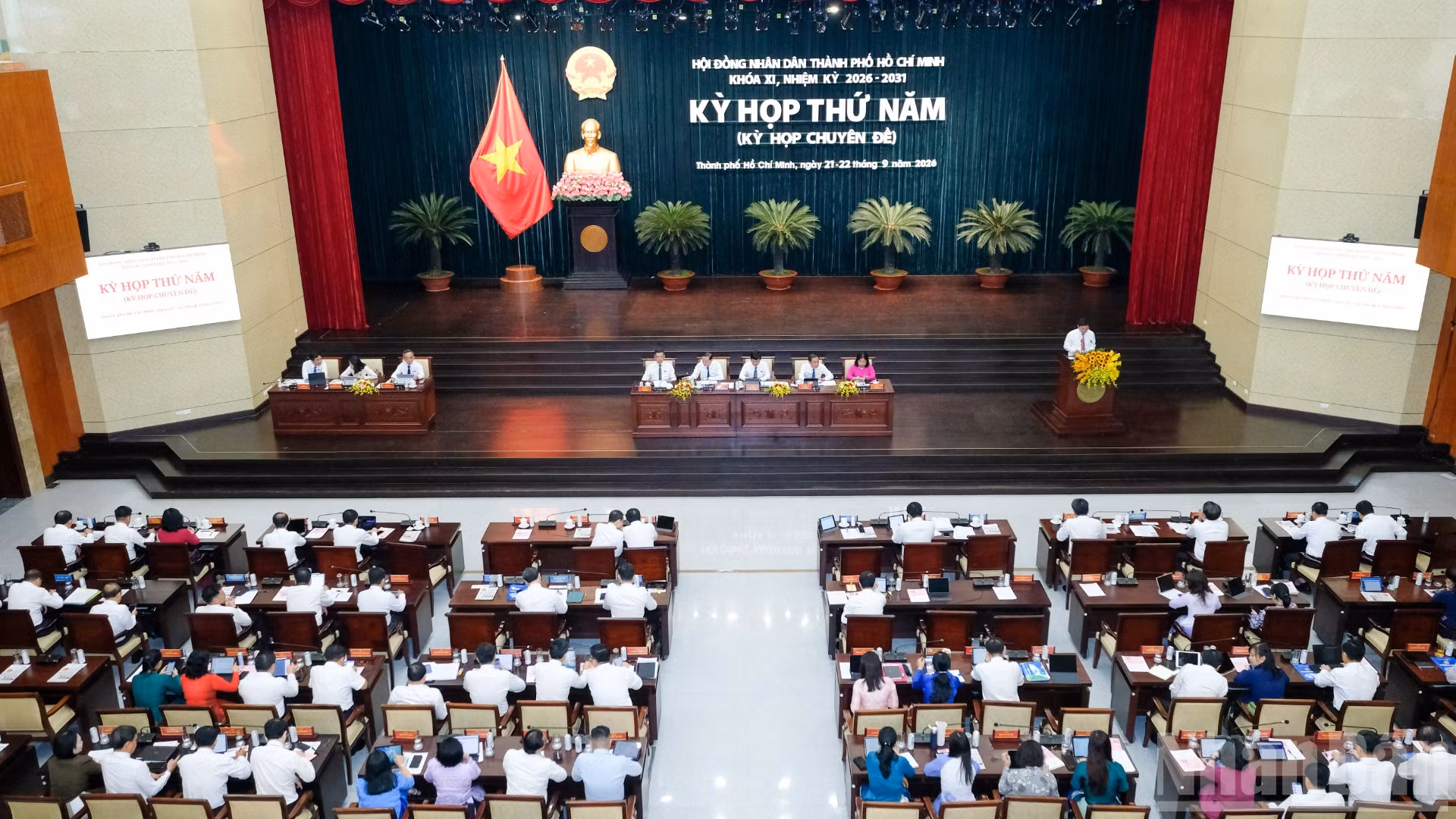 Toàn cảnh kỳ họp. (Ảnh: THẾ ANH)