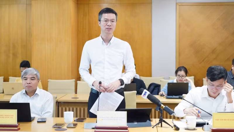 Ông Trần Đăng Khoa, Phó Chủ tịch Ủy ban Tiêu chuẩn Đo lường Chất lượng Quốc gia phát biểu tại buổi họp báo. (Ảnh: Bộ Khoa học và Công nghệ)