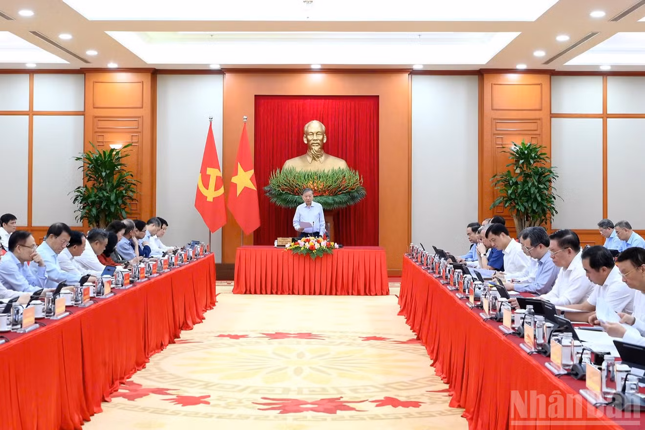 Tổng Bí thư, Chủ tịch nước Tô Lâm chủ trì Phiên họp (Ảnh: ĐĂNG KHOA)