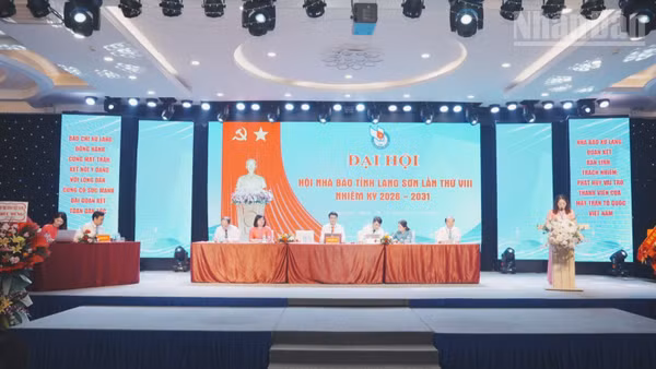 Đại hội Hội Nhà báo tỉnh Lạng Sơn lần thứ VIII, nhiệm kỳ 2026-2031. (Ảnh: Quốc Đạt)