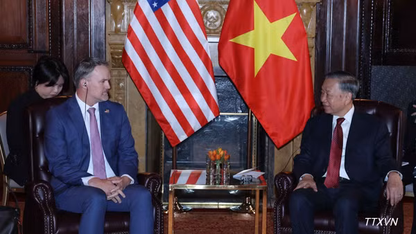 Tổng Bí thư, Chủ tịch nước Tô Lâm tiếp Đại sứ Jamieson Greer, Đại diện Thương mại Hoa Kỳ (USTR). (Ảnh: TTXVN)
