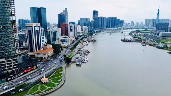 Một góc Thành phố Hồ Chí Minh. (Ảnh: THẾ ANH)
