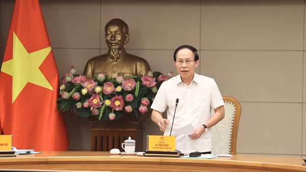 Phó Thủ tướng Lê Tiến Châu chủ trì cuộc họp. (Ảnh: chinhphu.vn)