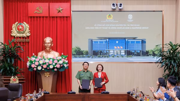 Masterise Group đồng hành cùng Học viện Kỹ thuật và Công nghệ an ninh trong Dự án xây mới Học viện. (Ảnh: HOA TRẦN)