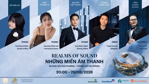 Hòa nhạc “Những miền âm thanh" có sự tham gia của các nghệ sĩ từng dành nhiều giải thưởng quốc tế. (Ảnh: BTC)