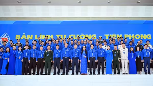 Các đoàn đại biểu về dự Đại hội tại Trung tâm Hội nghị quốc gia (Hà Nội). (Ảnh: THỦY NGUYÊN)