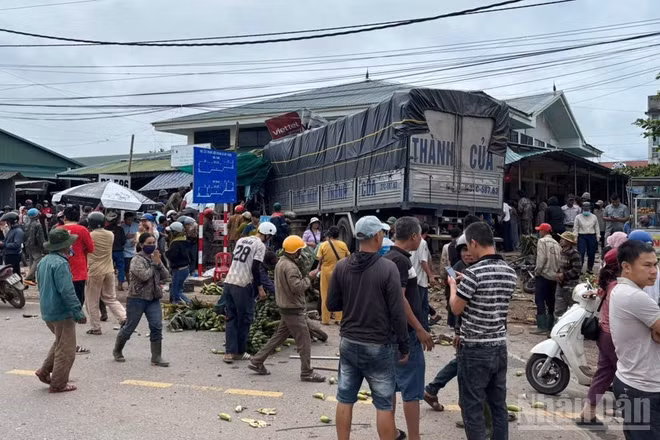 Hiện trường vụ tại nạn.