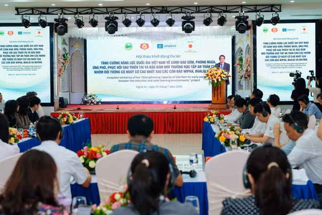Quang cảnh Hội thảo được tổ chức tại Nghệ An sáng 24/7. (Ảnh: UNESCO tại Việt Nam cung cấp)