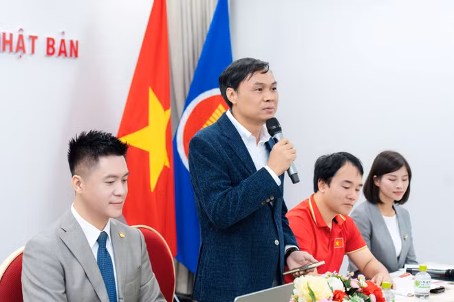 Lãnh sự Nguyễn Thành Trung, Tổng Lãnh sự quán Việt Nam tại Fukuoka phát biểu tại chương trình. (Ảnh: Ban tổ chức cung cấp)