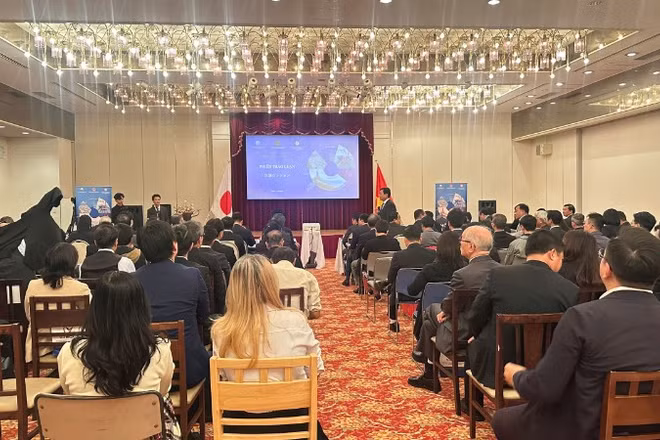 Quang cảnh "Hội nghị Xúc tiến đầu tư tỉnh Tây Ninh tại vùng Kansai”.