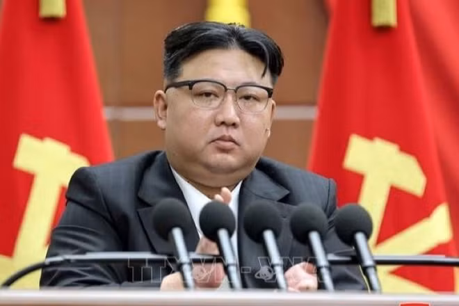 Nhà lãnh đạo Triều Tiên Kim Jong-un. (Ảnh: Yonhap/TTXVN)