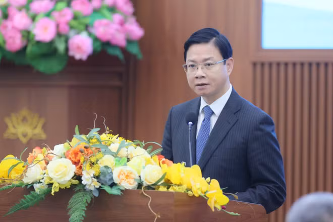 Thứ trưởng Ngoại giao Ngô Lê Văn. (Ảnh: AN ĐĂNG)