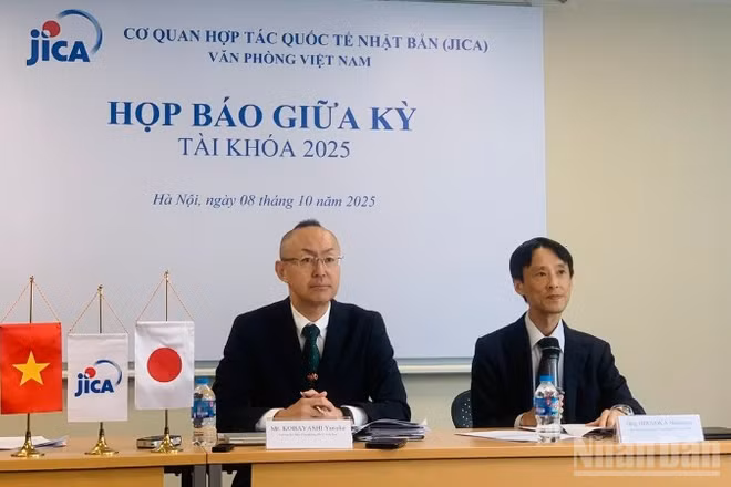 Cơ quan Hợp tác Quốc tế Nhật Bản (JICA) Việt Nam tổ chức buổi họp báo giữa kỳ năm tài khóa 2025 tại Hà Nội. 