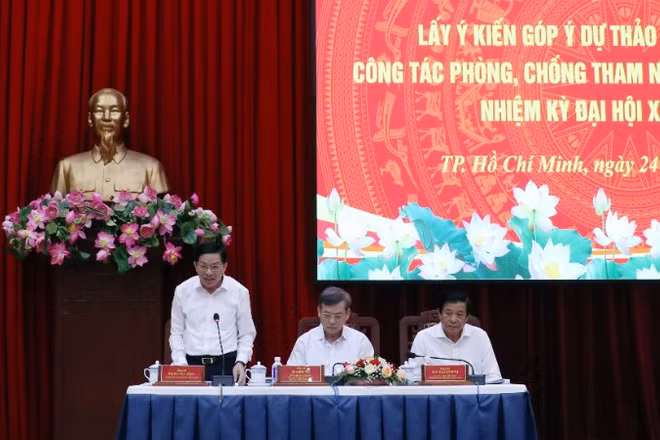 Lãnh đạo Ban Nội chính Trung ương chủ trì hội nghị.