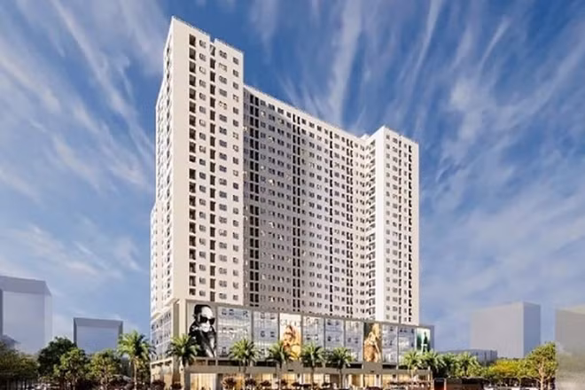 Phối cảnh khu nhà ở xã hội Hạ Đình, Hà Nội. 