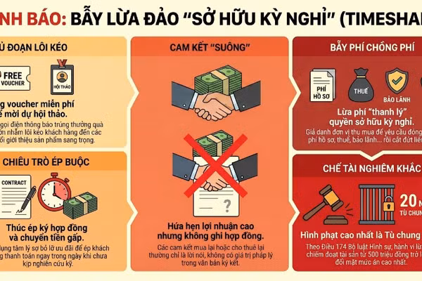 Nhận diện thủ đoạn lừa đảo “sở hữu kỳ nghỉ”