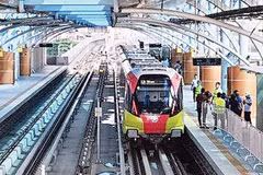 Tuyến đường sắt đô thị Nhổn - ga Hà Nội (Ảnh BAN QUẢN LÝ ĐƯỜNG SẮT ĐÔ THỊ HÀ NỘI)