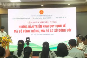 Quang cảnh buổi tập huấn.