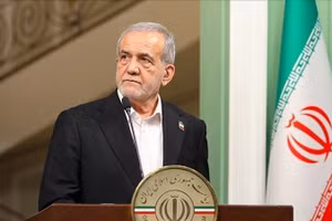 Tổng thống Iran Masoud Pezeshkian. (Ảnh: AA)