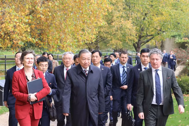 Tổng Bí thư Tô Lâm tại Đại học Oxford. (Ảnh: Thống Nhất – TTXVN) 
