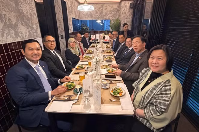 Đại sứ các nước thành viên ASEAN tại Hàn Quốc đã có buổi gặp gỡ cuối năm. (Ảnh do Đại sứ quán Việt Nam tại Hàn Quốc cung cấp)