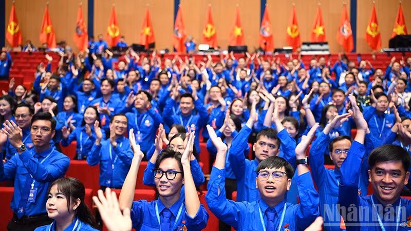 Các đại biểu tại phiên làm việc thứ nhất của Đại hội.
