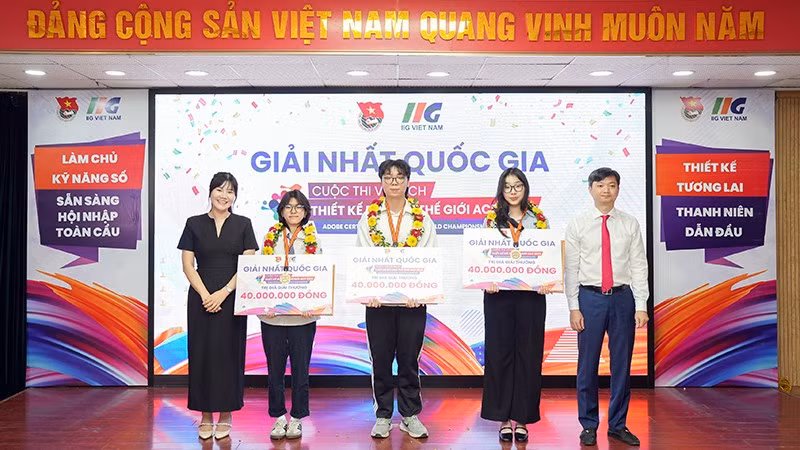 Các cá nhân sẽ đại diện Việt Nam dự Vòng chung kết thế giới Cuộc thi vô địch thiết kế đồ họa 2026 nhận giải Nhất quốc gia tại buổi lễ.