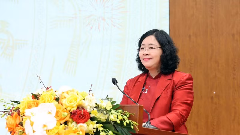 Đồng chí Bùi Thị Minh Hoài ứng cử tại đơn vị bầu cử số 5, tỉnh Phú Thọ.