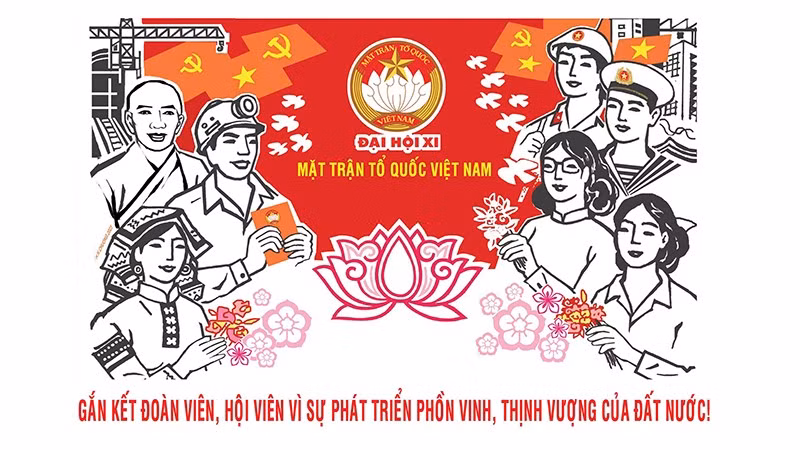 Đại hội đại biểu toàn quốc Mặt trận Tổ quốc Việt Nam lần thứ XI, nhiệm kỳ 2026-2031 dự kiến có hơn 1.300 đại biểu về dự. (Ảnh minh họa)