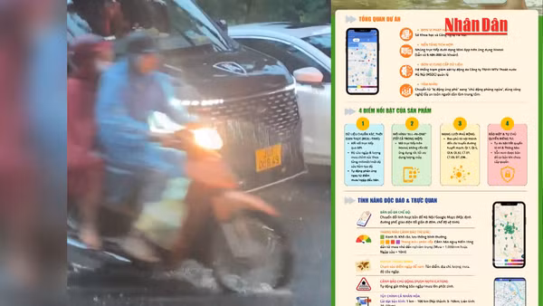 [Video] Hà Nội ra mắt mini app “Bản đồ mưa ngập” trên iHanoi