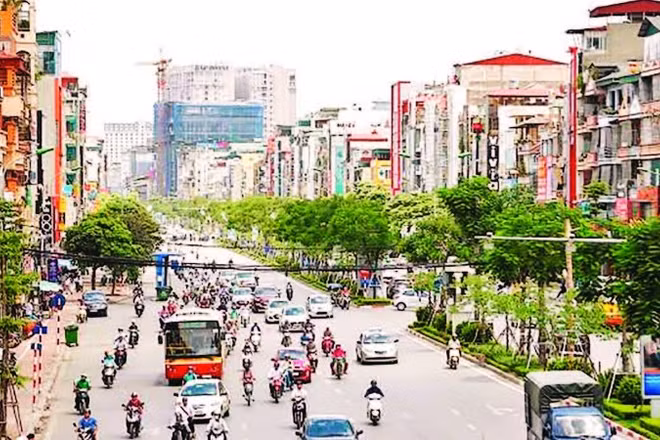 Đường Xã Đàn thuộc tuyến vành đai 1, thành phố Hà Nội.