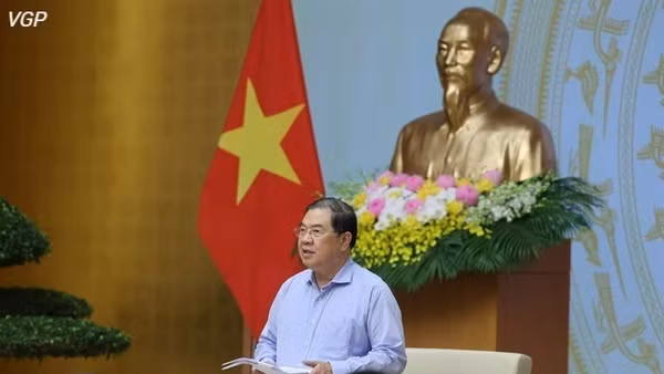 Phó Thủ tướng Thường trực Chính phủ Phạm Gia Túc phát biểu kết luận phiên họp thứ nhất của Ban Chỉ đạo Trung ương về chính sách nhà ở và thị trường bất động sản. (Ảnh: chinhphu.vn/Phương Nguyên)