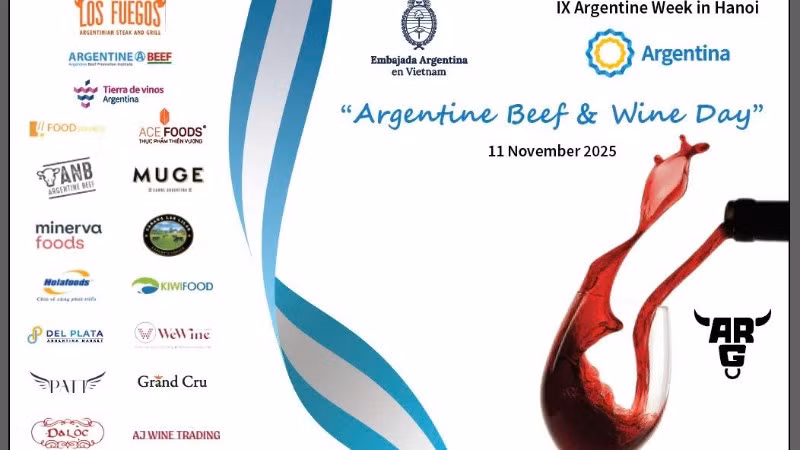 Sự kiện truyền thống Ngày Thịt bò và Rượu vang Argentina.