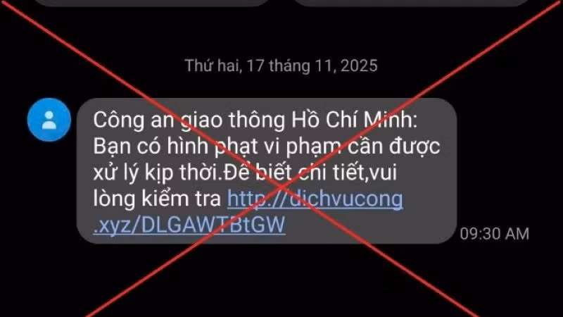 Ảnh minh họa: Tin nhắn mạo danh lừa đảo